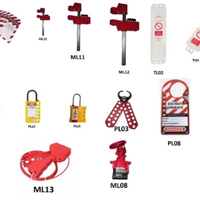 کیت لوتو LOTO مکانیکال ویژه قفل گذاری فلنچ ها (مجموعه 33 قطعه ای)